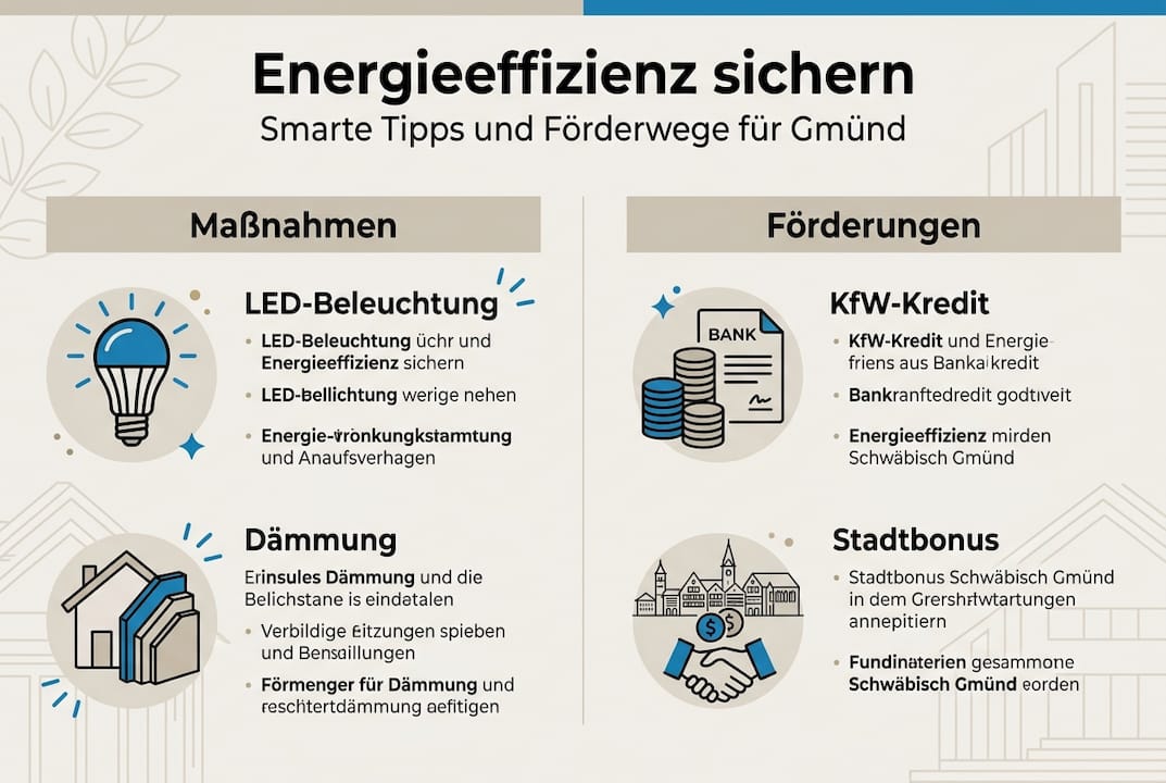 Elektriker in Schwäbisch Gmünd: Tipps für sichere Lösungen 2 Grafik: So steigern Sie Ihre Energieeffizienz – Fördermöglichkeiten auf einen Blick