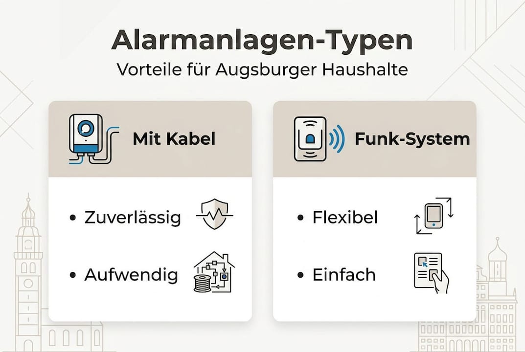 Alarmanlagen in Augsburg: Besserer Schutz für Ihr Zuhause 2 Übersicht: Verschiedene Alarmanlagen und ihre Vorteile für Augsburg im Überblick