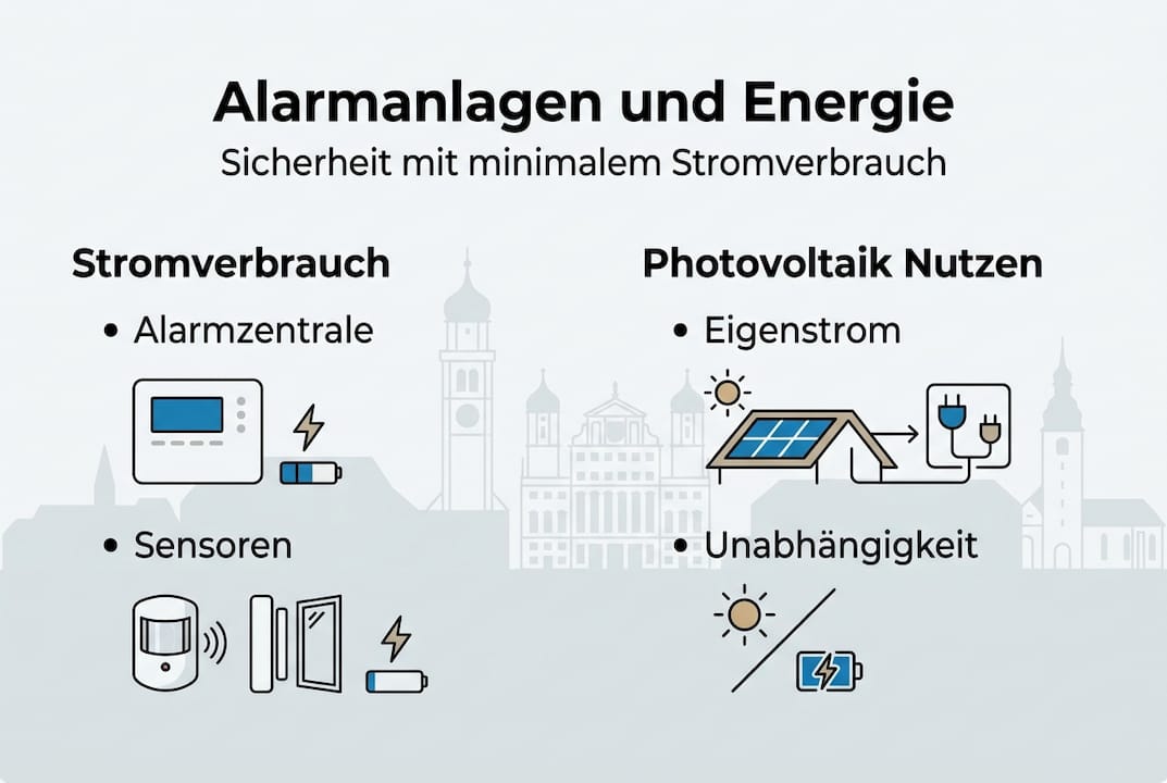 Alarmanlagen in Augsburg: Sicherheit, Effizienz und smarte Lösungen 2 Infografik: Stromverbrauch im Überblick und die Vorteile von Photovoltaik-Anlagen