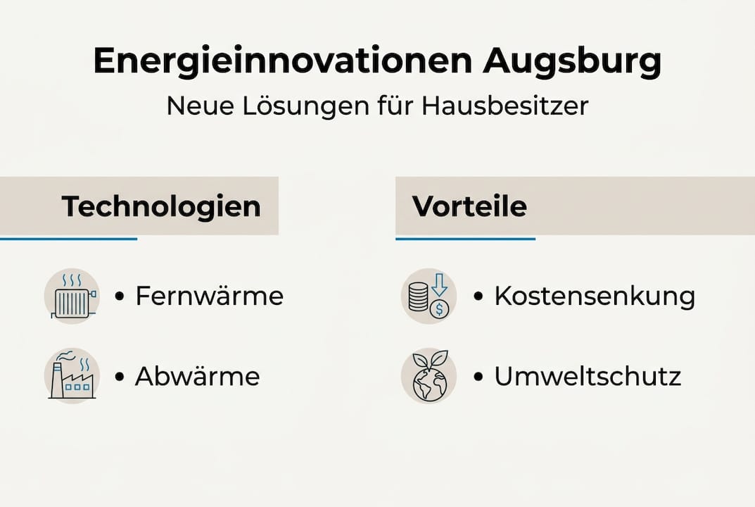Augsburg: Energieinnovationen, die Ihr Zuhause verändern 2 Infografik: Die wichtigsten Energie-Innovationen in Augsburg auf einen Blick