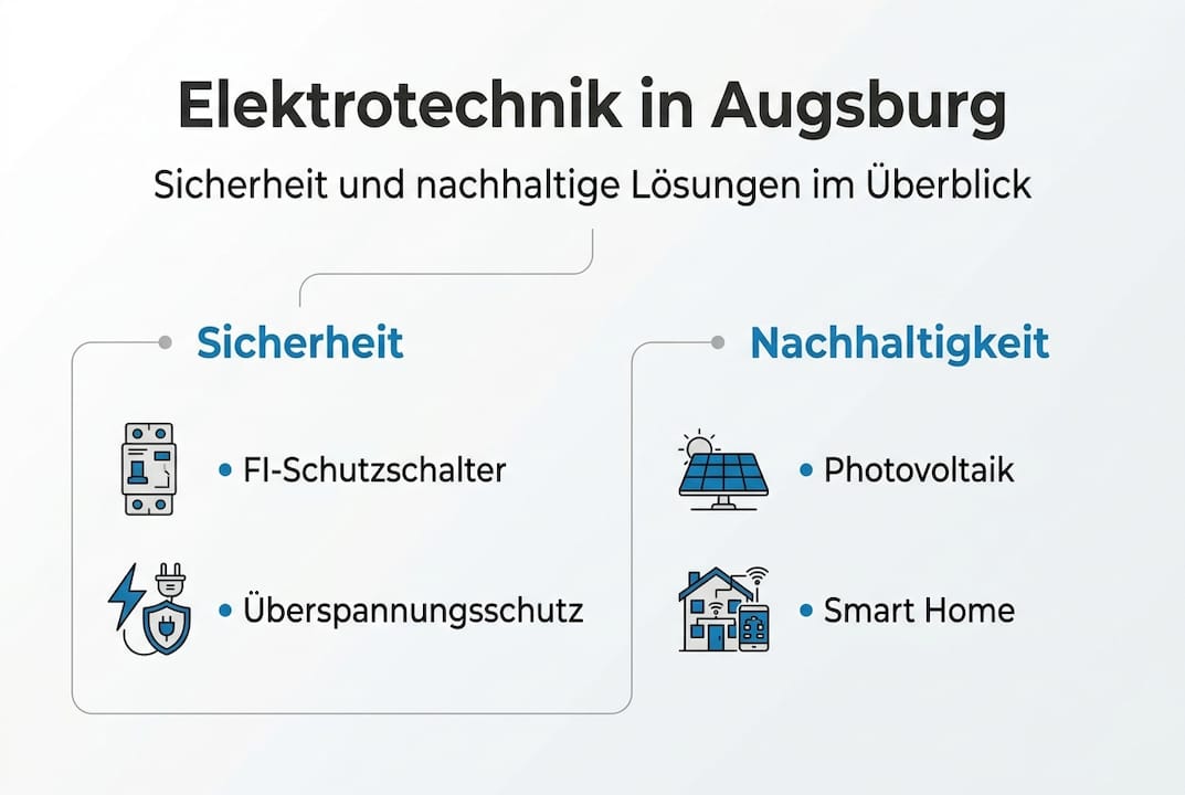 Elektrotechnik Augsburg: Sicherheit und nachhaltige Lösungen 2 Elektrotechnik in Augsburg: Infografik zu sicheren und nachhaltigen Lösungen