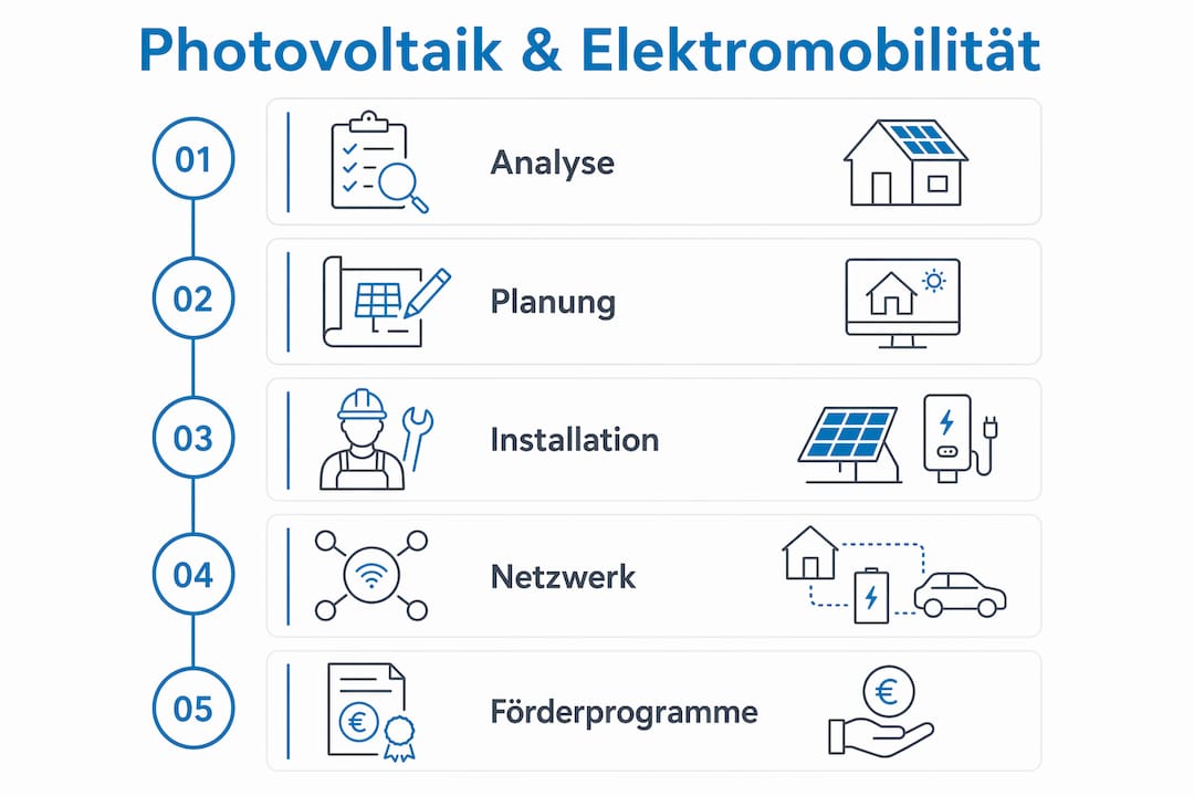 Übersicht: Wie Photovoltaik und Elektromobilität erfolgreich zusammenspielen
