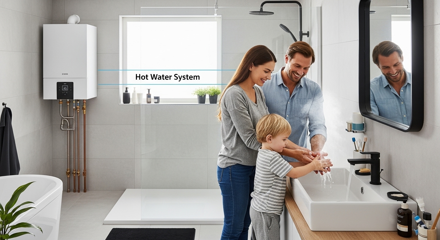 hot water system family