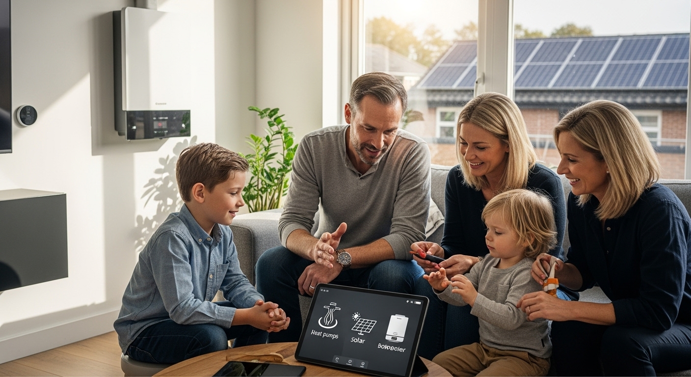 modern heating solutions, smart thermostat, sustainable home