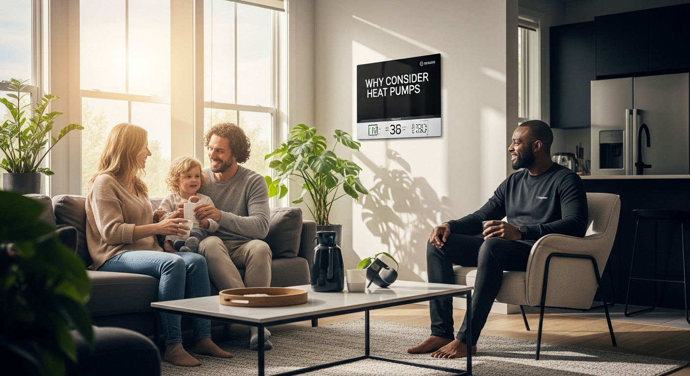 family heat pumps living room