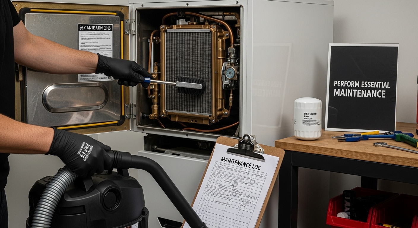 oil boiler cleaning steps