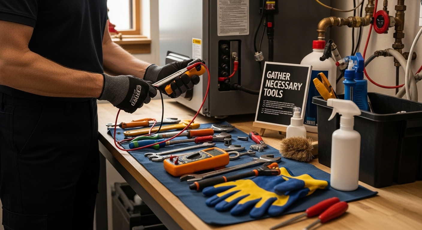 oil boiler servicing steps