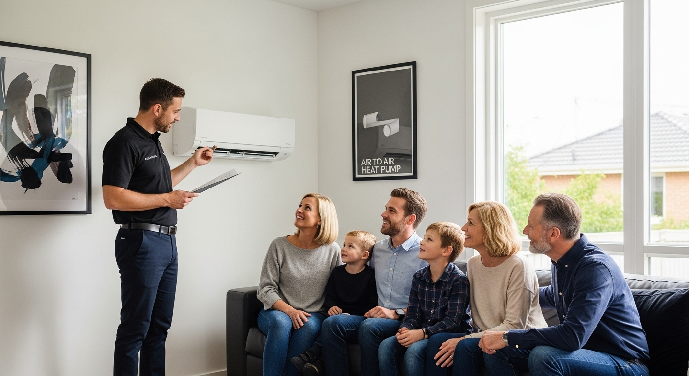 air to air heat pump family