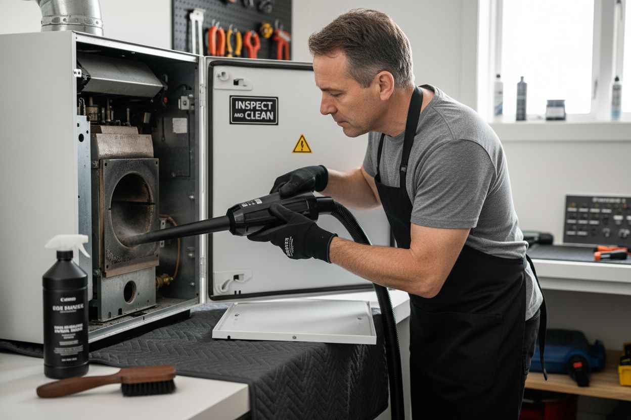 cleaning boiler components