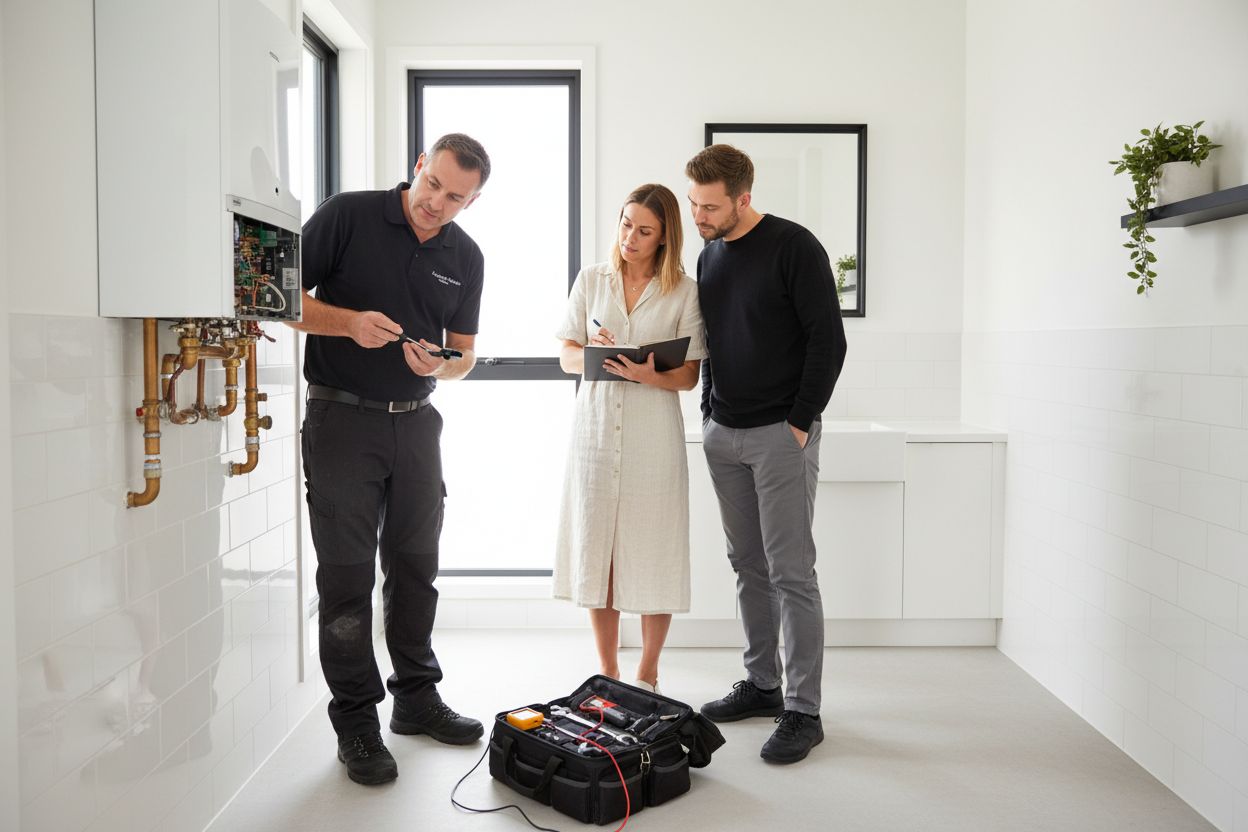 boiler servicing, home maintenance, technician