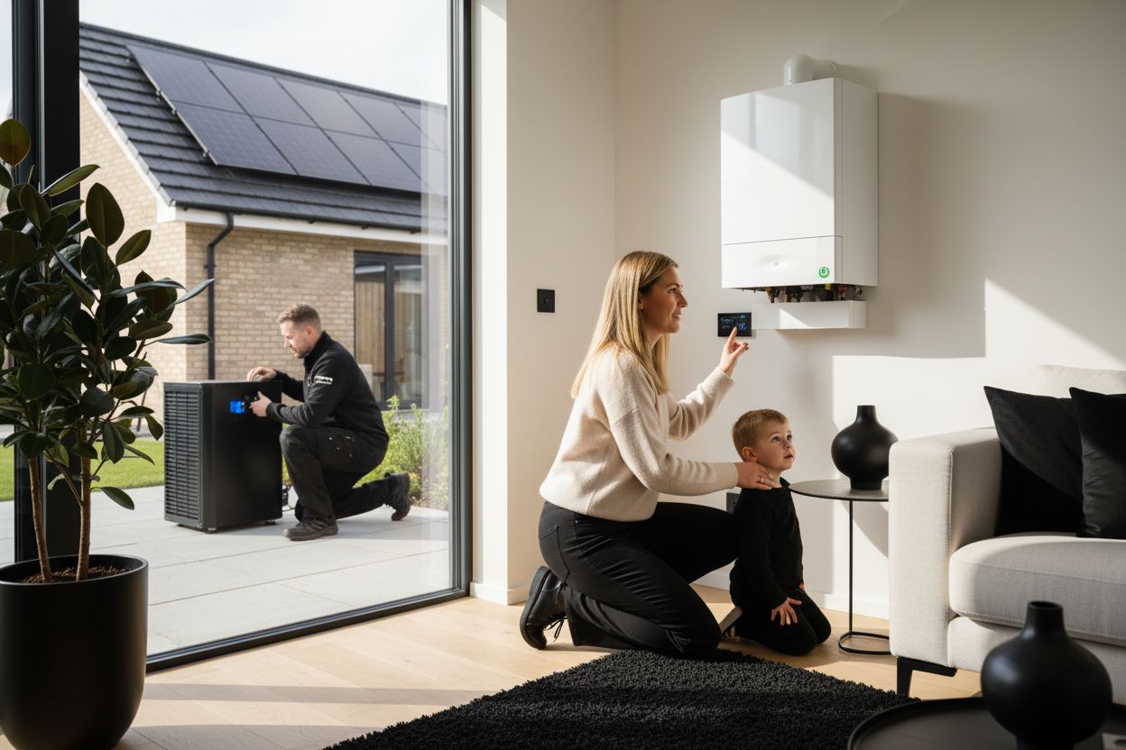 sustainable heating systems, eco-friendly home, renewable energy