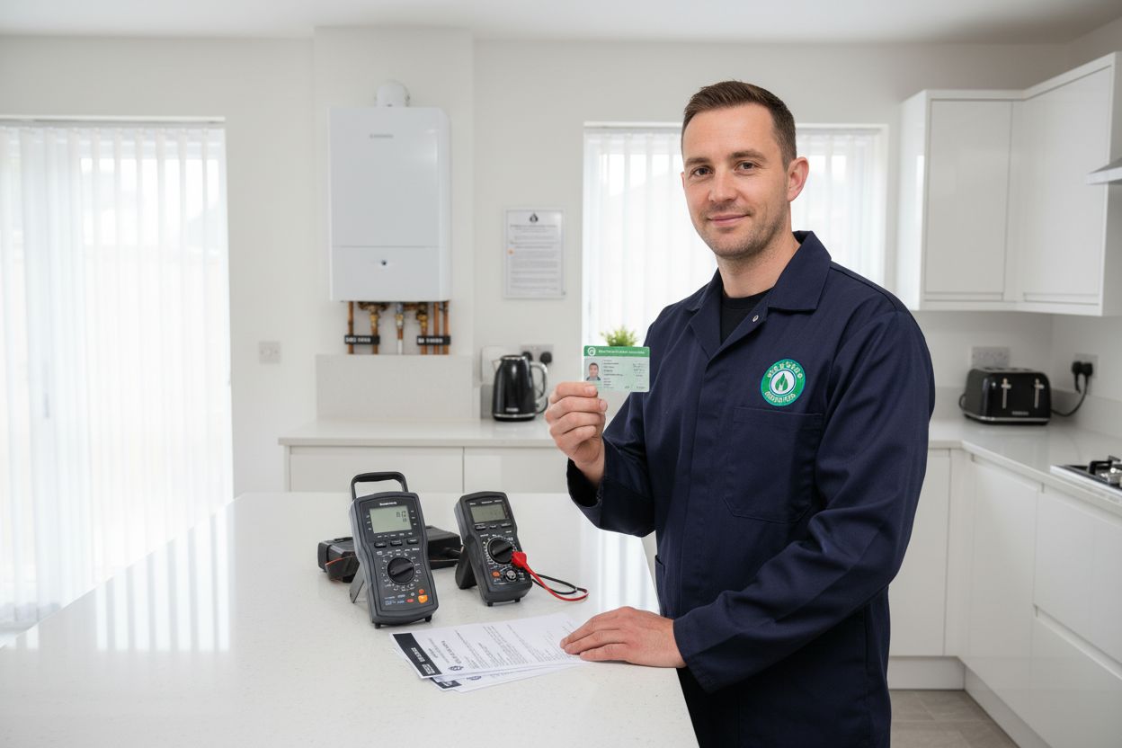 Gas Safe engineer inspection