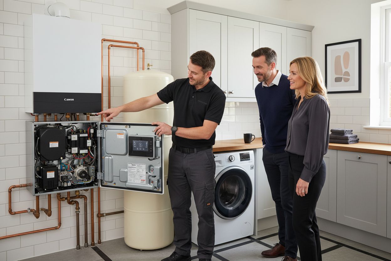 system boiler installation