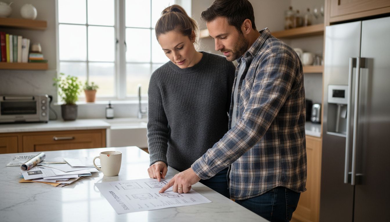 Couple comparing different boiler types
