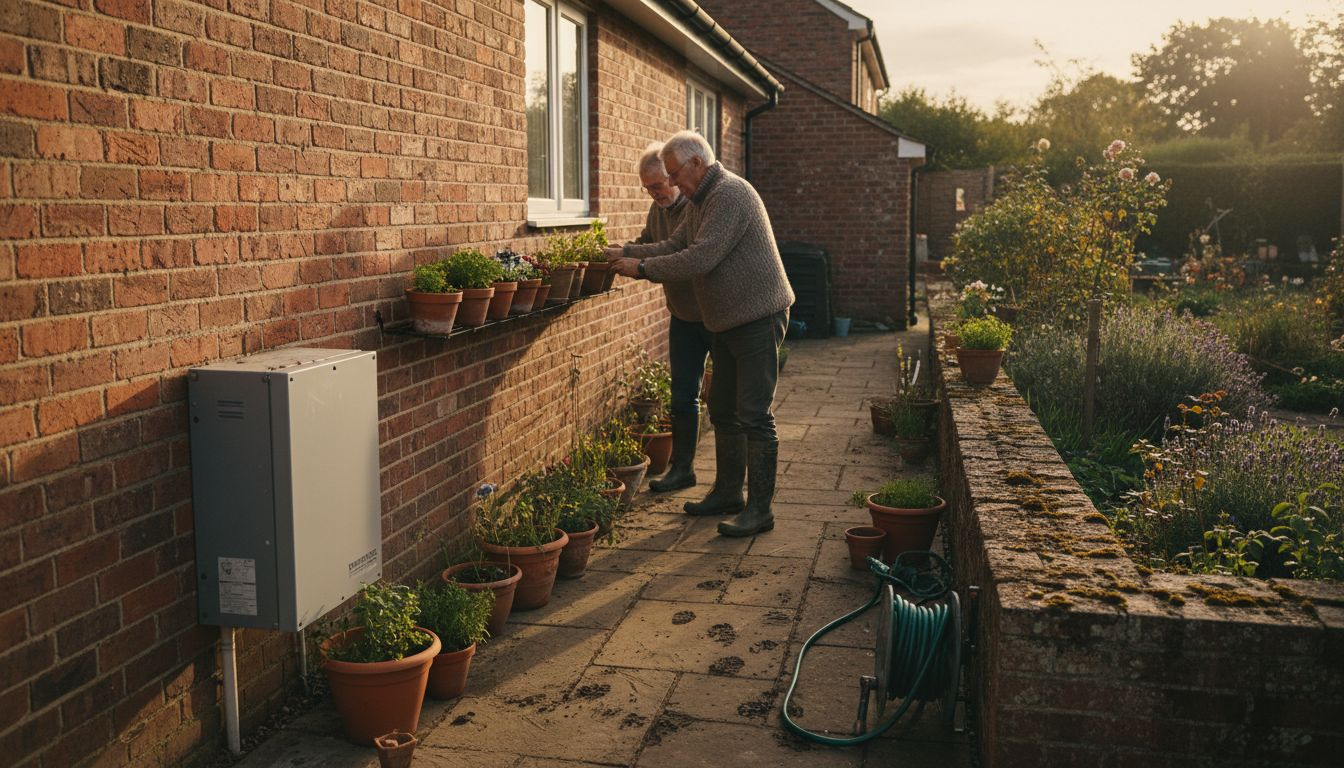 Hampshire home with heat pump unit outside