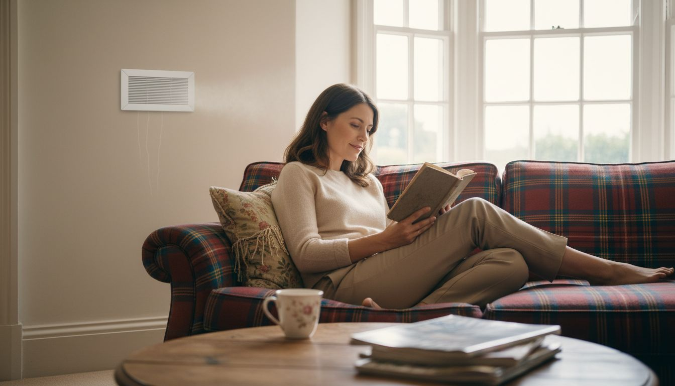 Home air vent circulating fresh indoor air