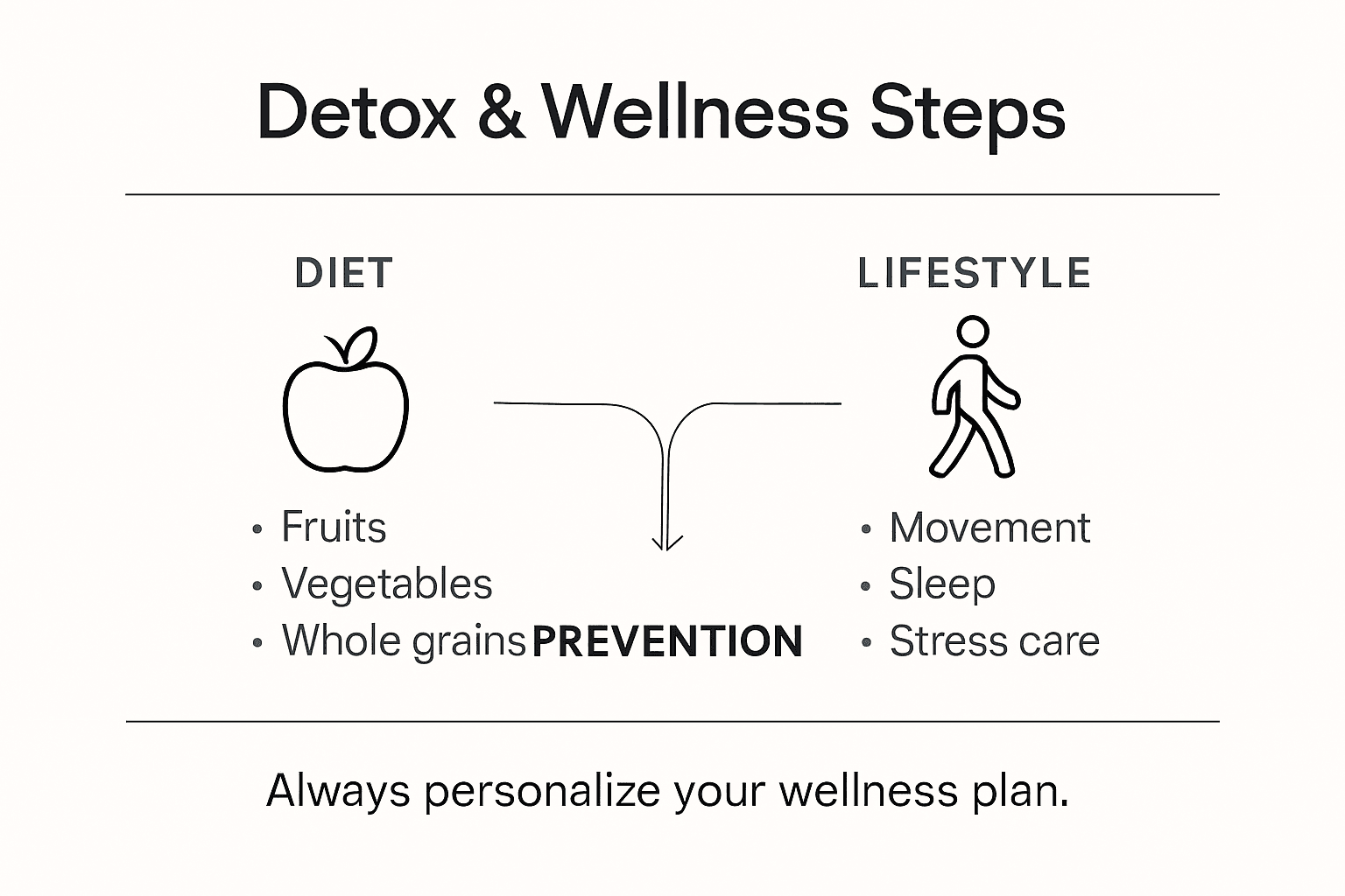 Infographic: diet, lifestyle, prevention steps
