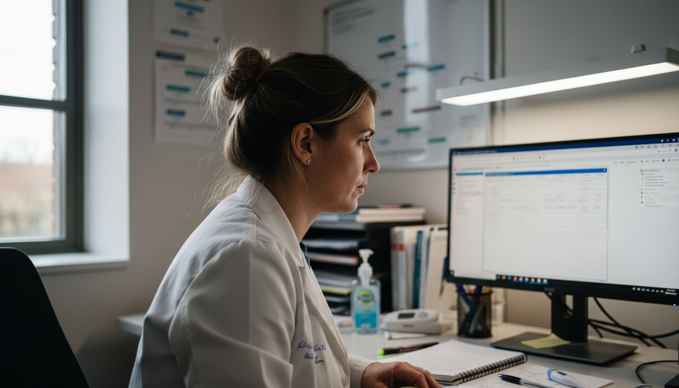 Researcher reviewing fenbendazole cancer data