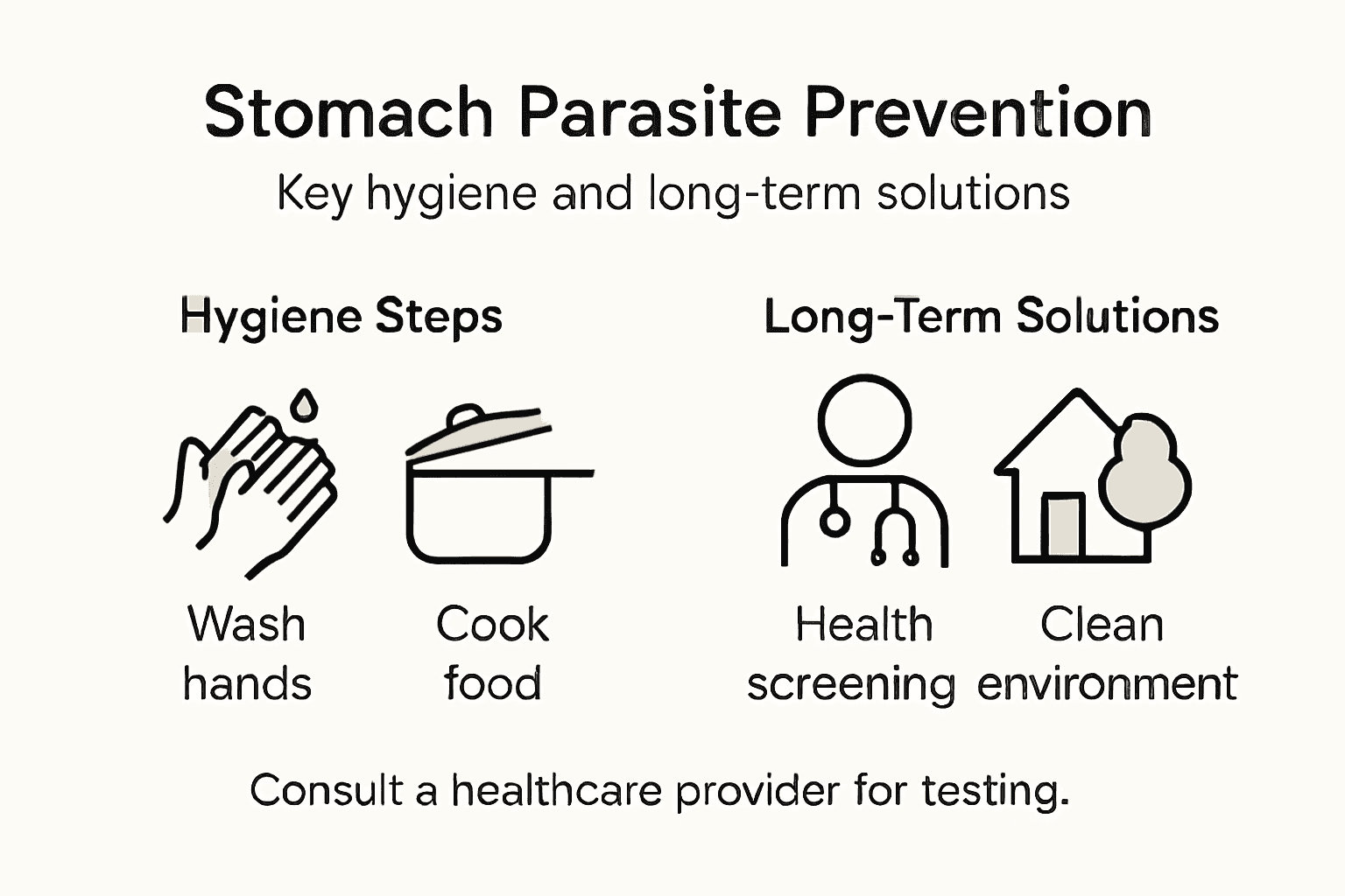 Infographic outlines parasite prevention strategies