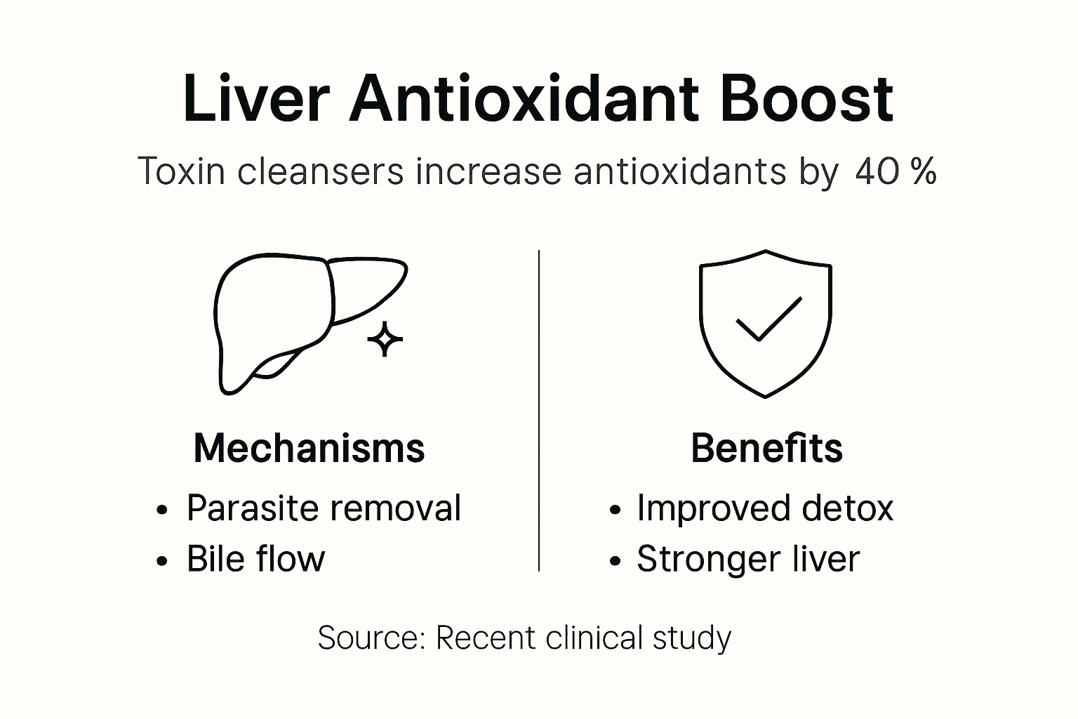Liver antioxidant boost infographic