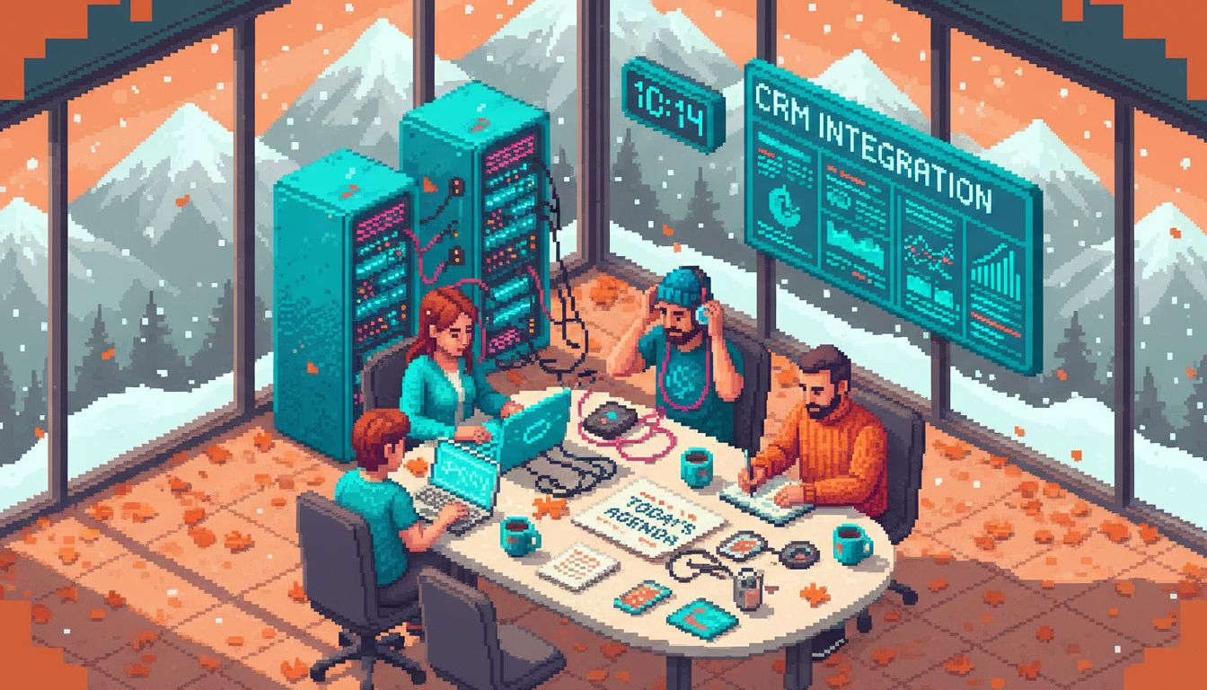 Coworkers collaborating via cloud phones