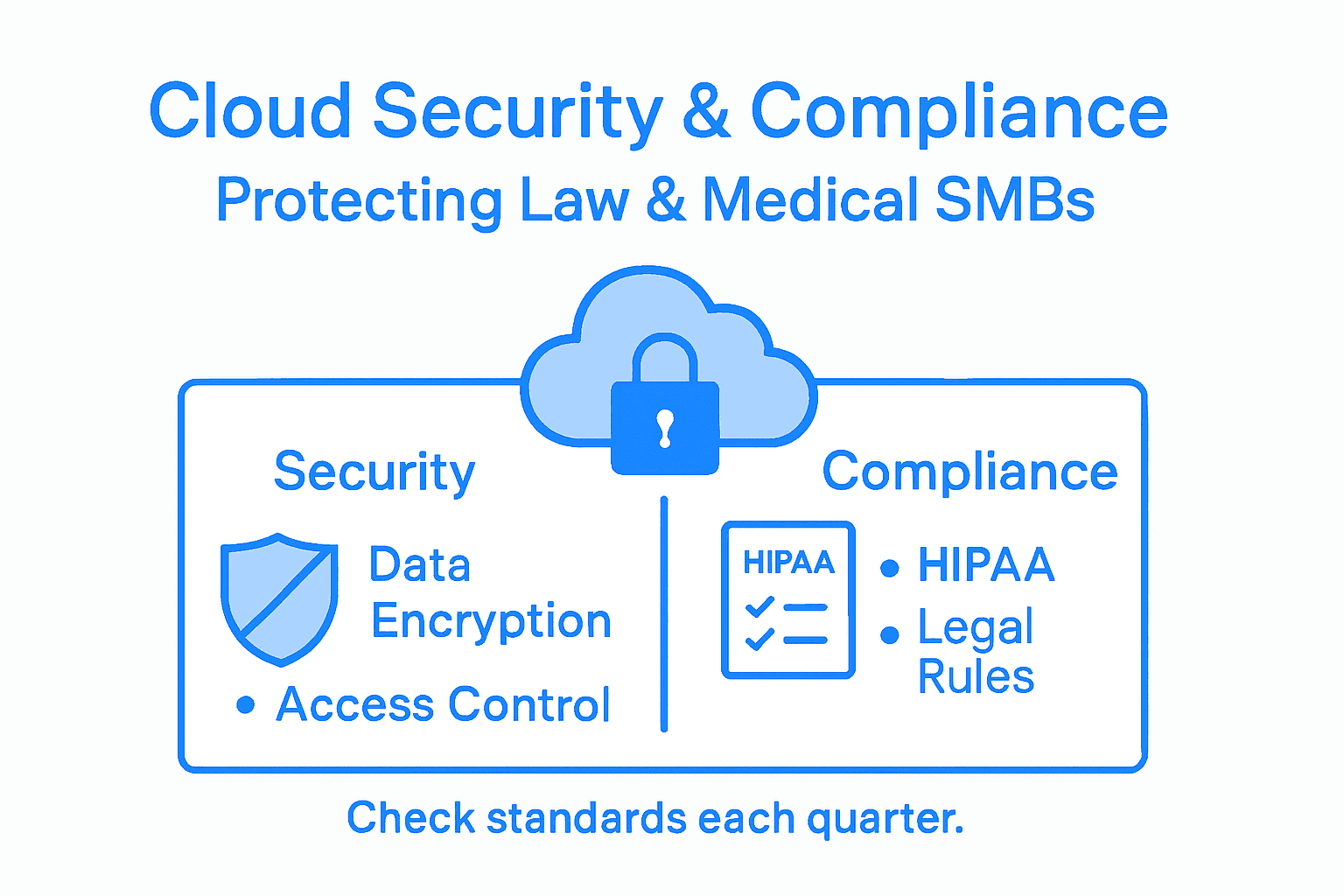 Infographic on law medical cloud security compliance