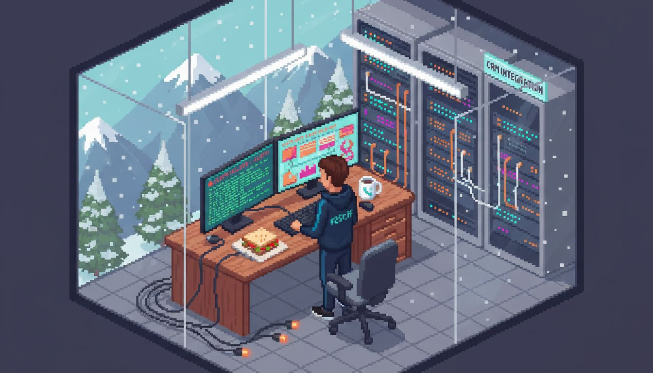 Technician monitoring SMS delivery backend