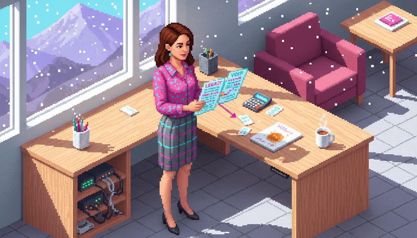 Analyst comparing legacy vs VoIP phone bills