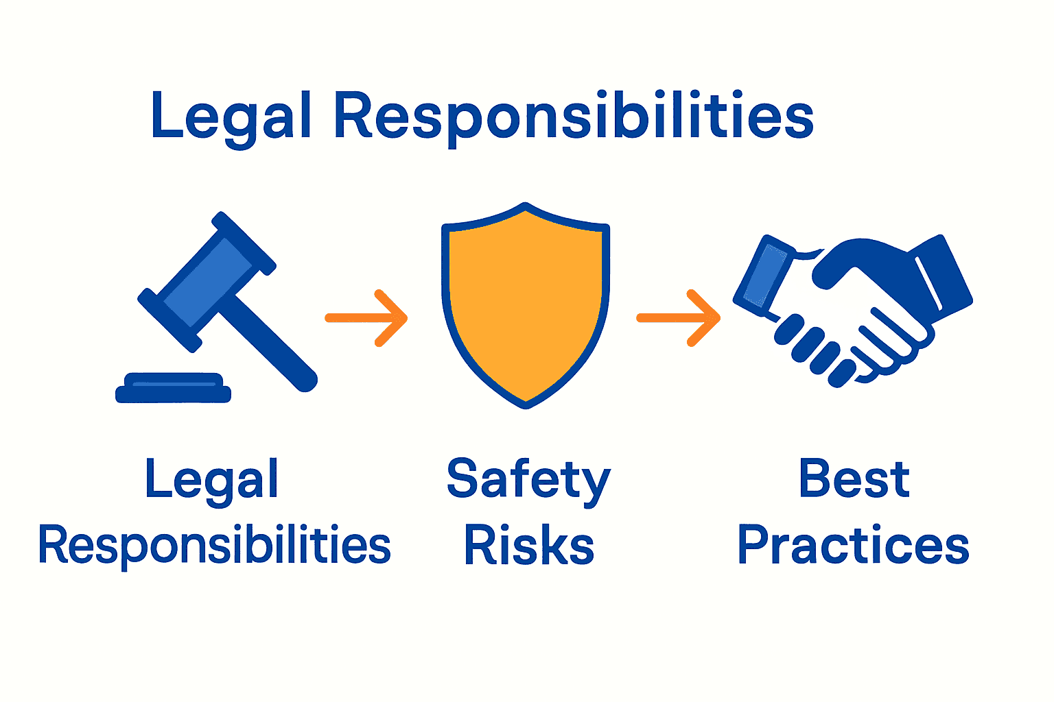 Infographic comparing legal, safety, and best practices for live streaming creators.