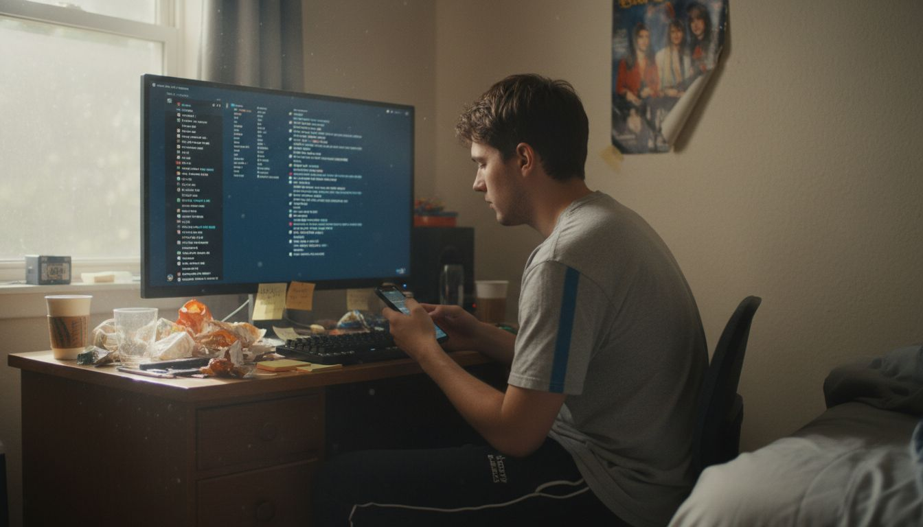 Live stream creator interacting with online chat