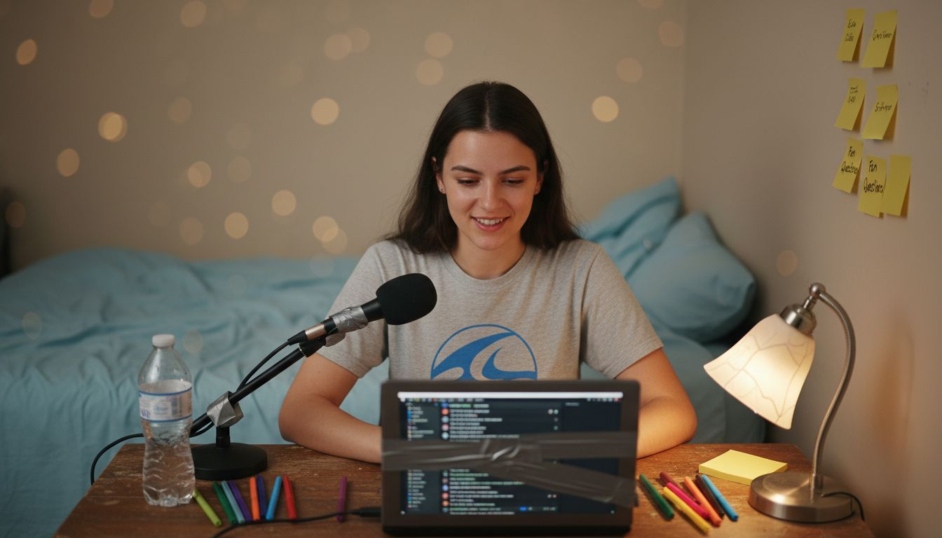 Livestreamer engaging with digital audience