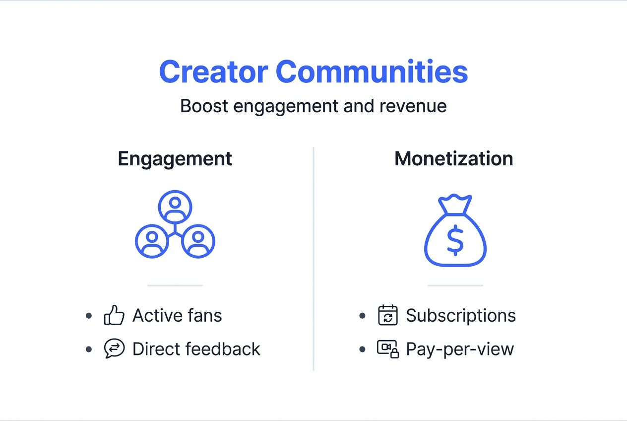 Infographic showing engagement and monetization benefits