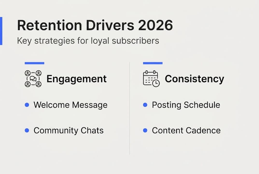 Infographic of core retention strategies