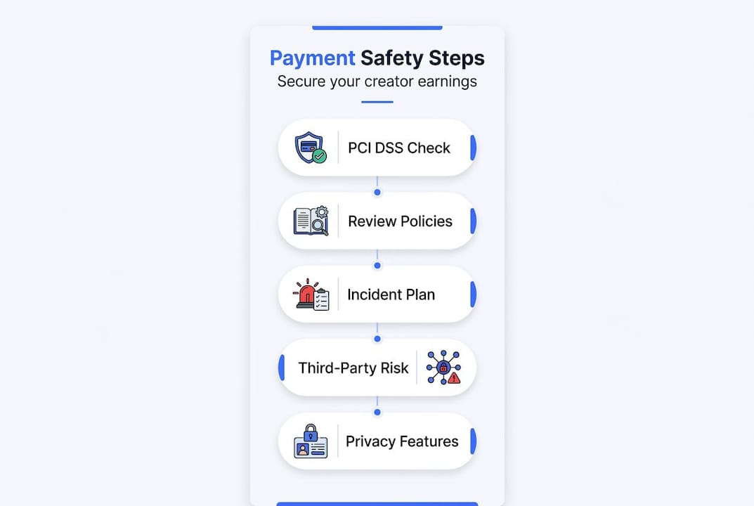 Infographic of payment safety verification steps