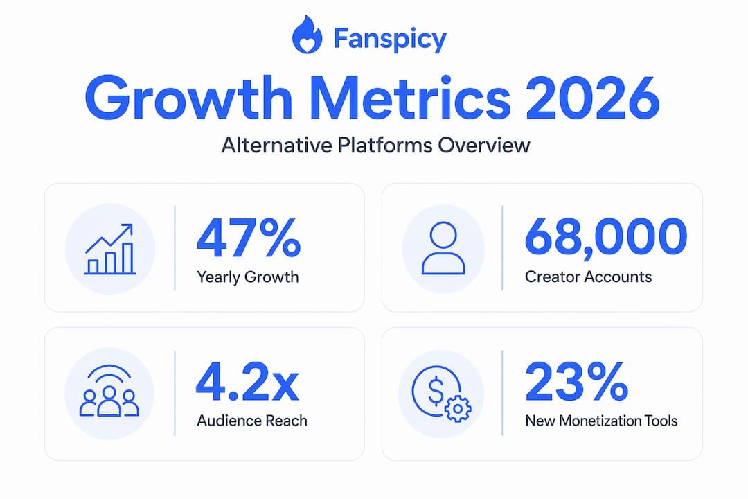 Infographic showing alternative platform growth stats