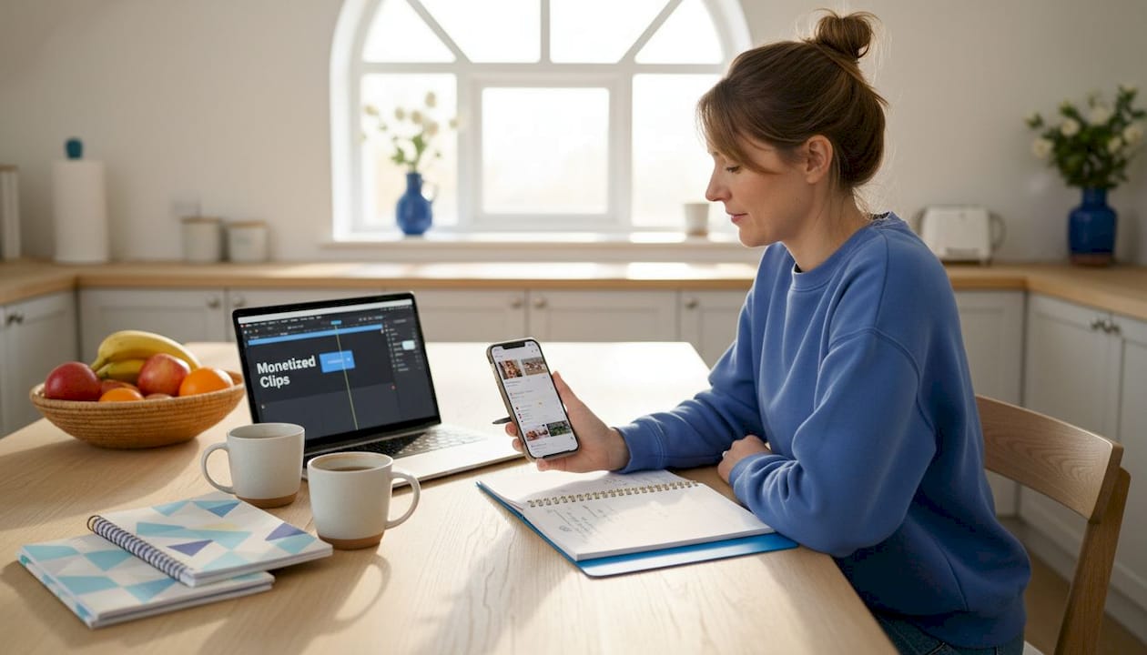 Creator planning monetized video content