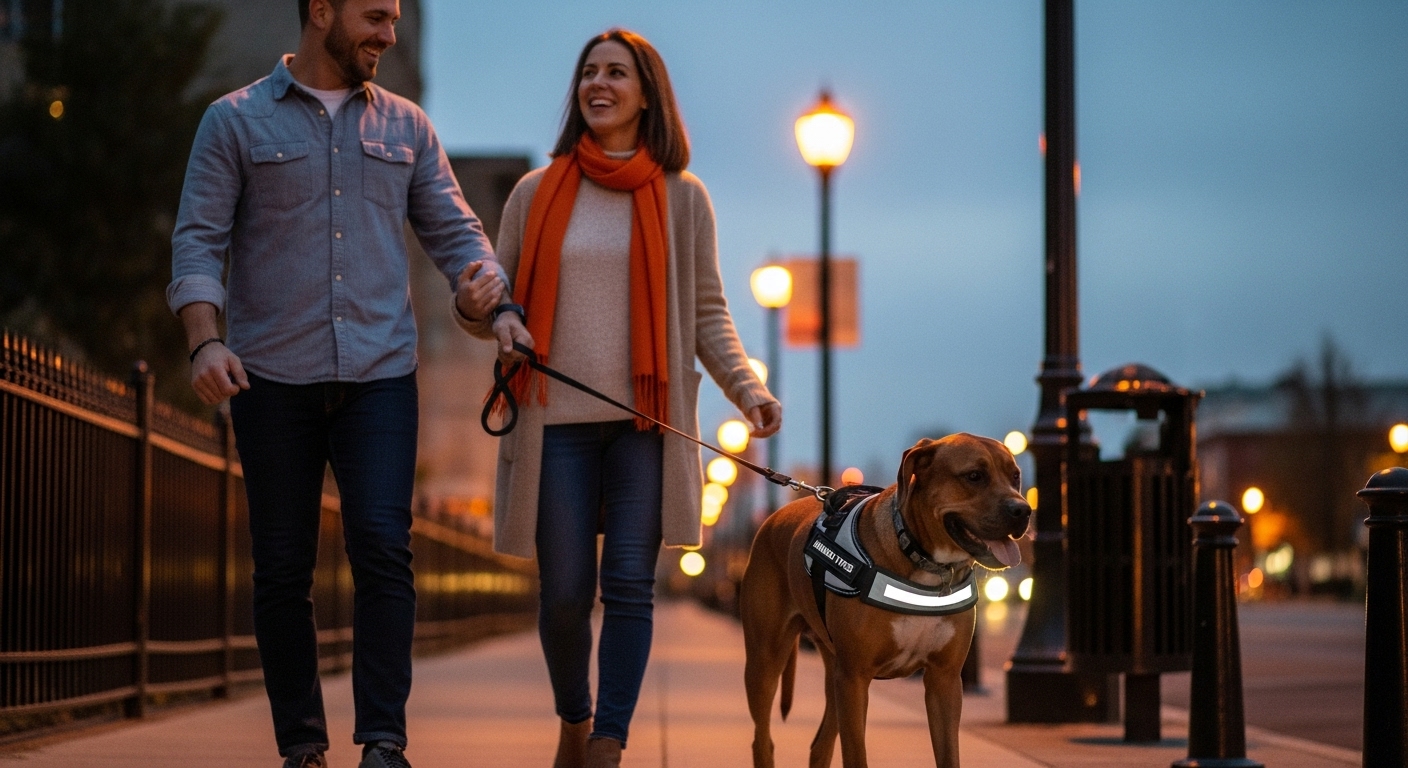 dog harness types nighttime