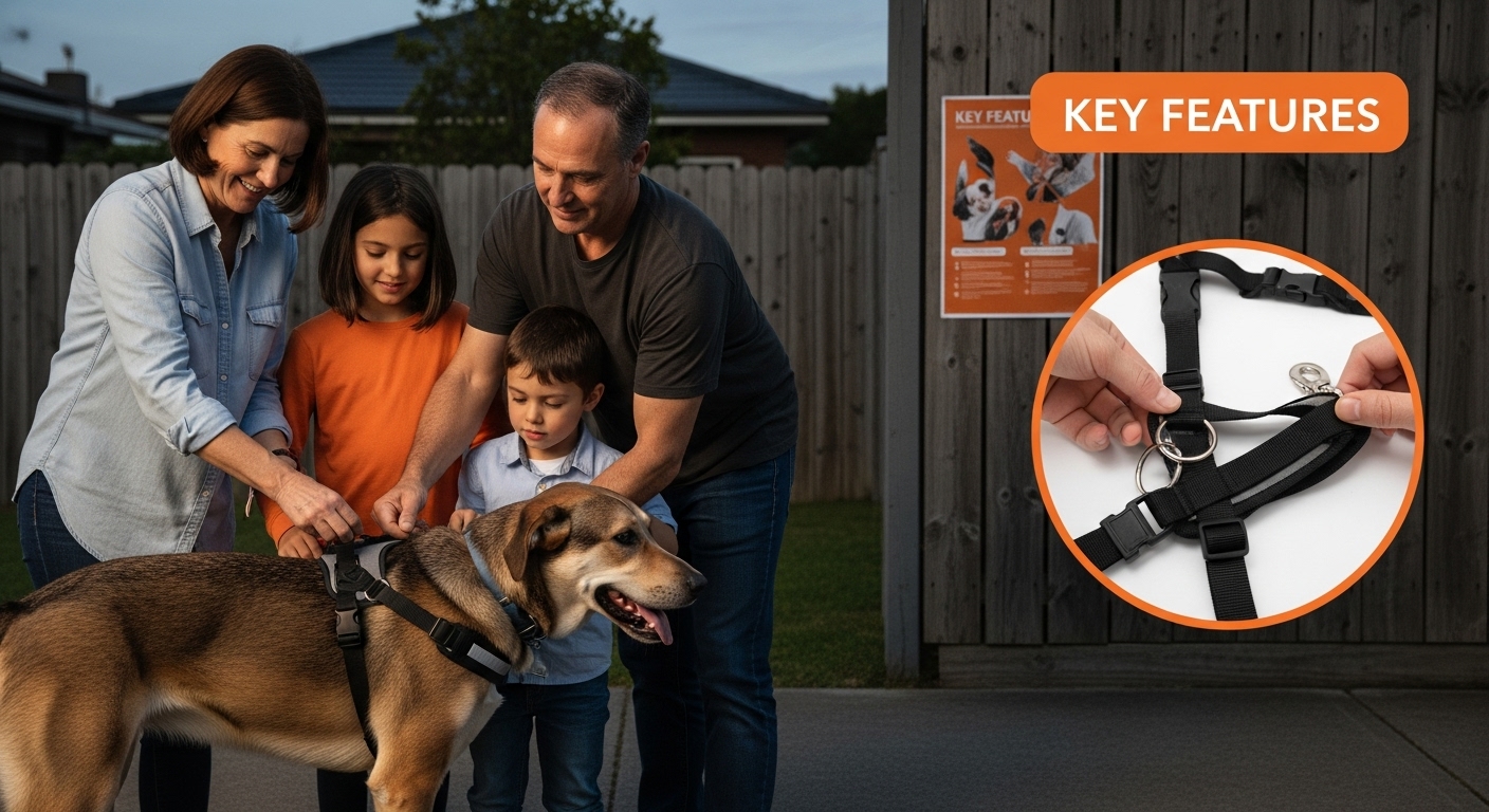 family dog harness adjustment