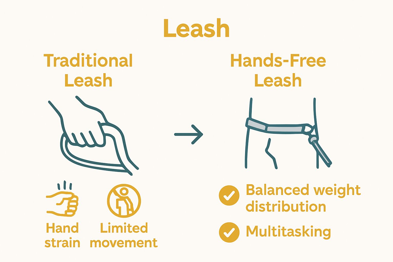 Comparison of traditional vs hands-free leashes benefits