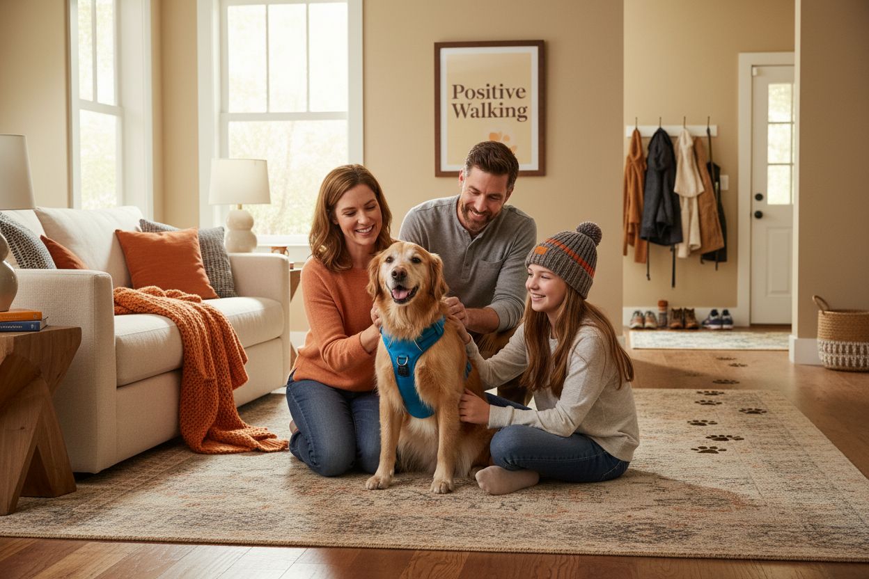 happy dog harness family