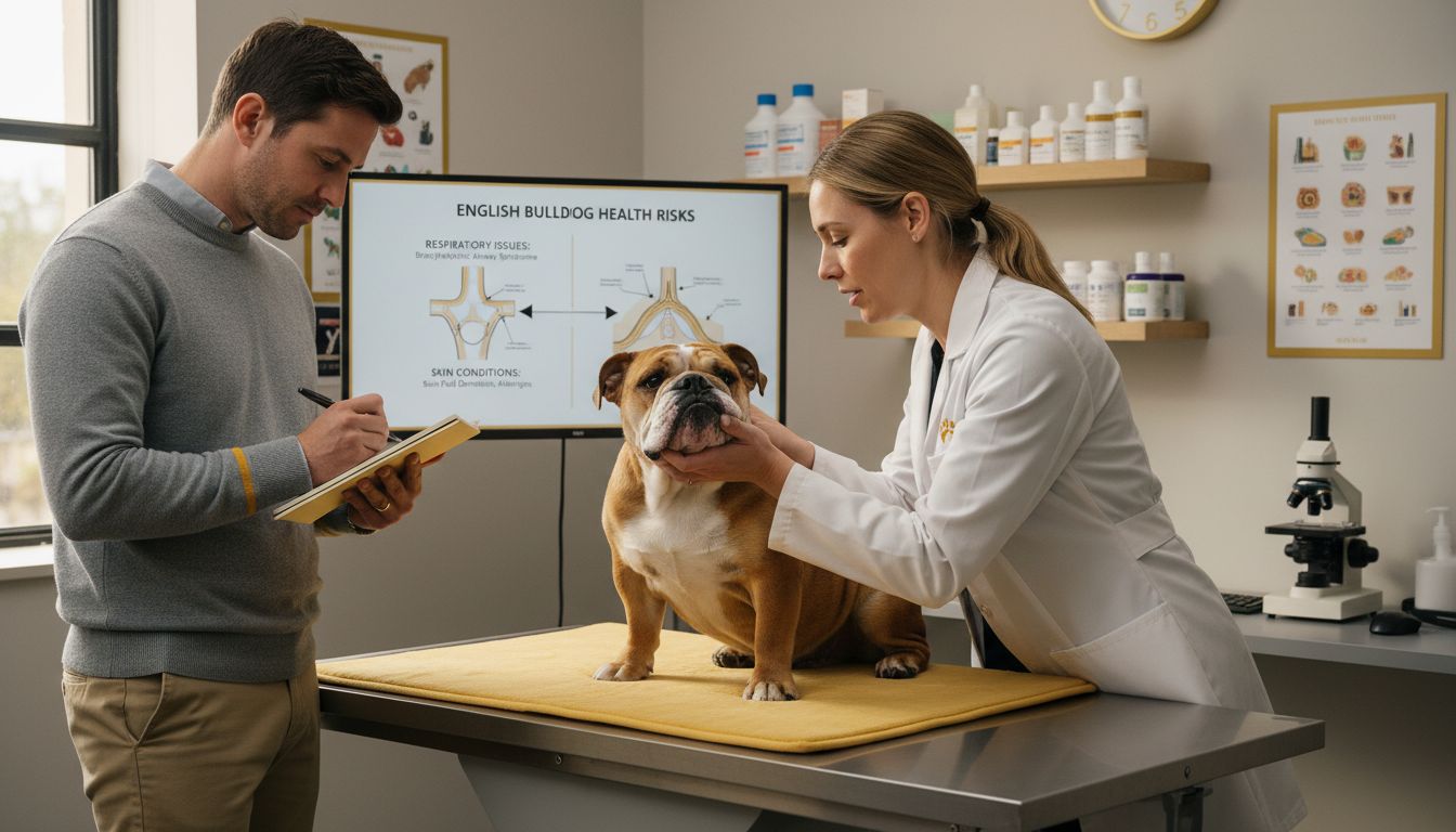 bulldog veterinary checkup