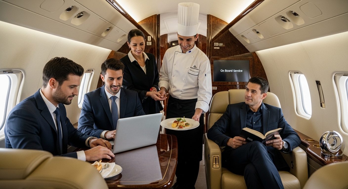 luxury jet cabin service