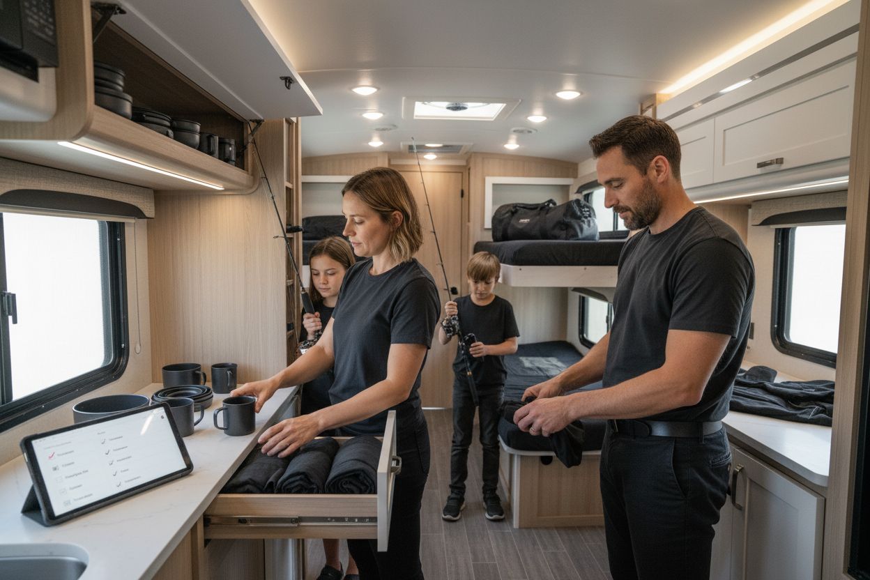 RV packing checklist family