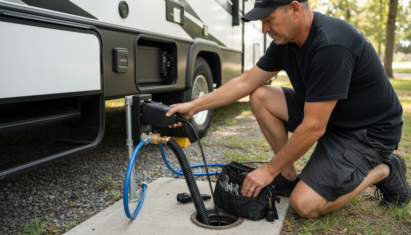 RV utility inspection