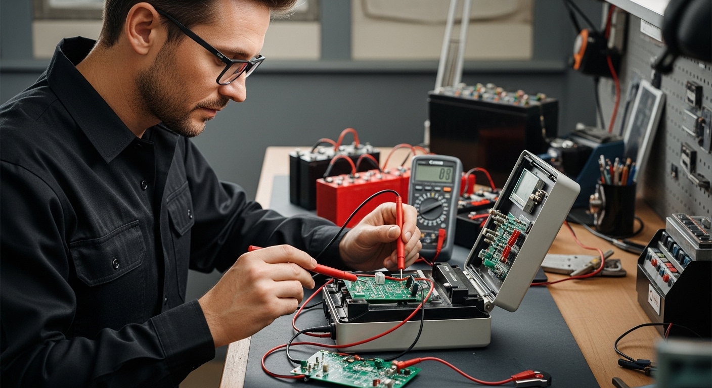 batterieladegeräte technik prüfung