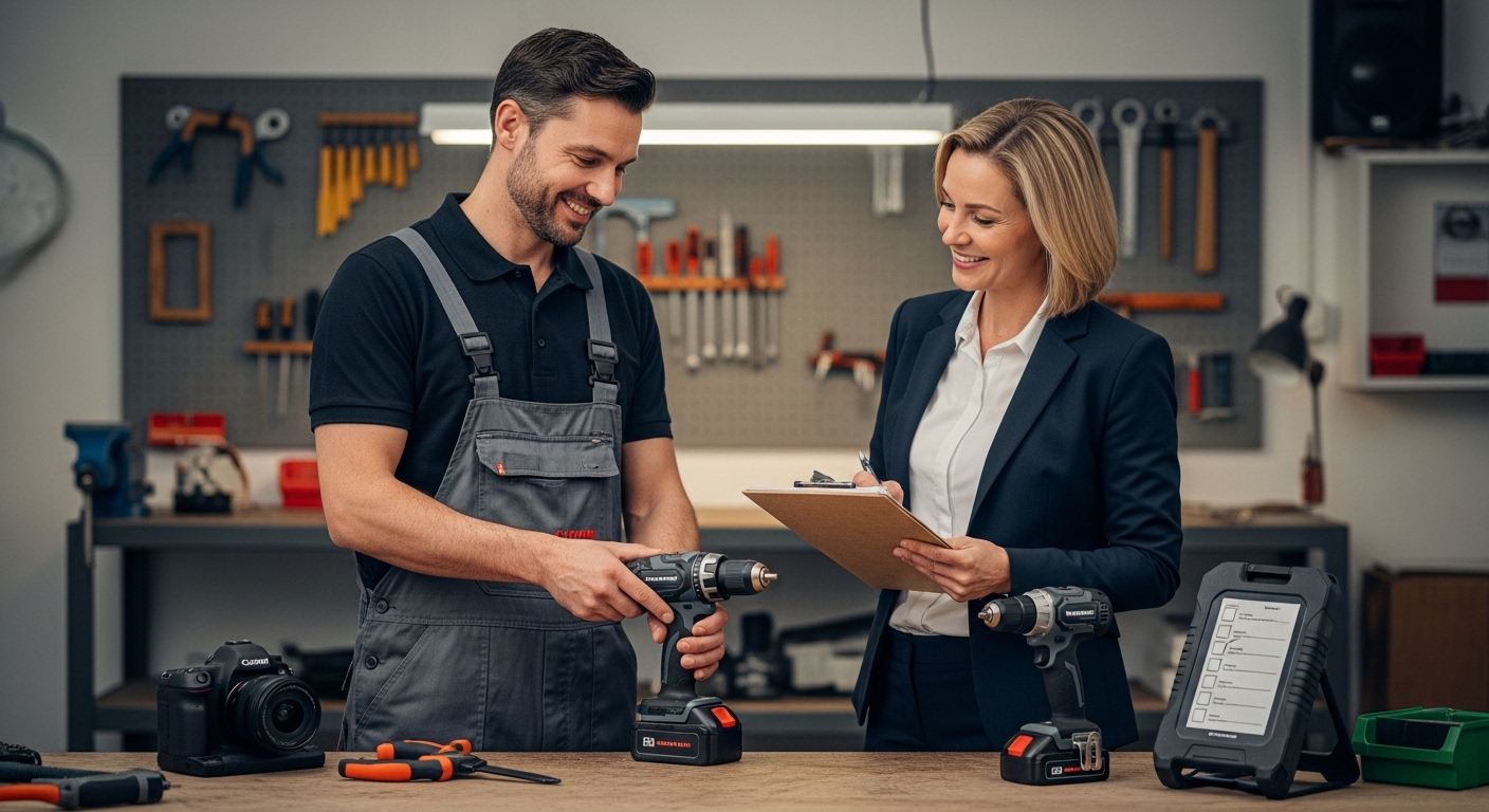 Wechselakku berufliche Anwendung Werkstatt