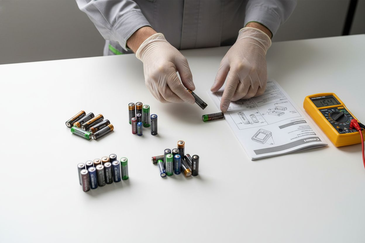 Batterietyp Auswahl Handschuhe