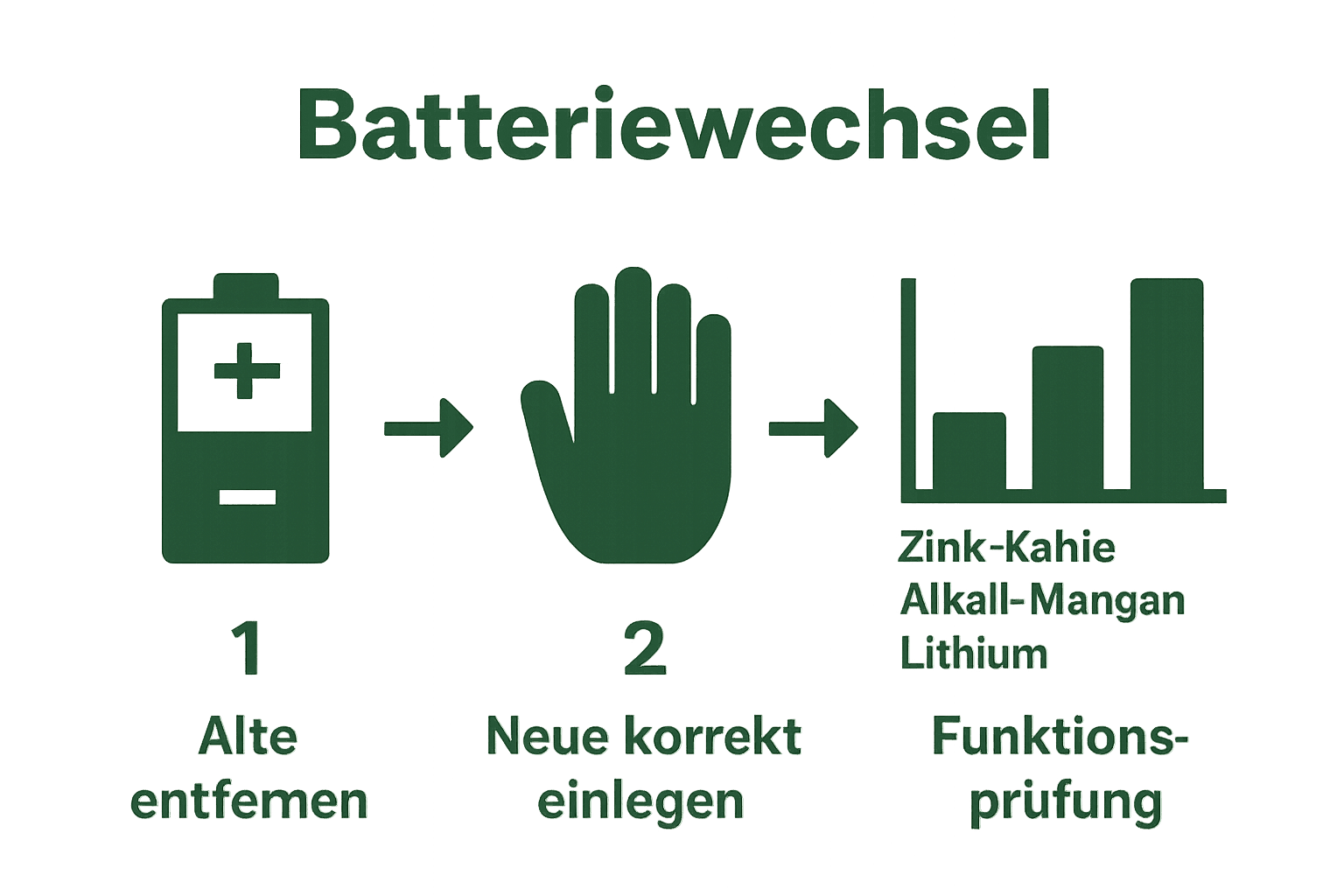 Infografik Batteriewechsel Sicherheit und Typenvergleich