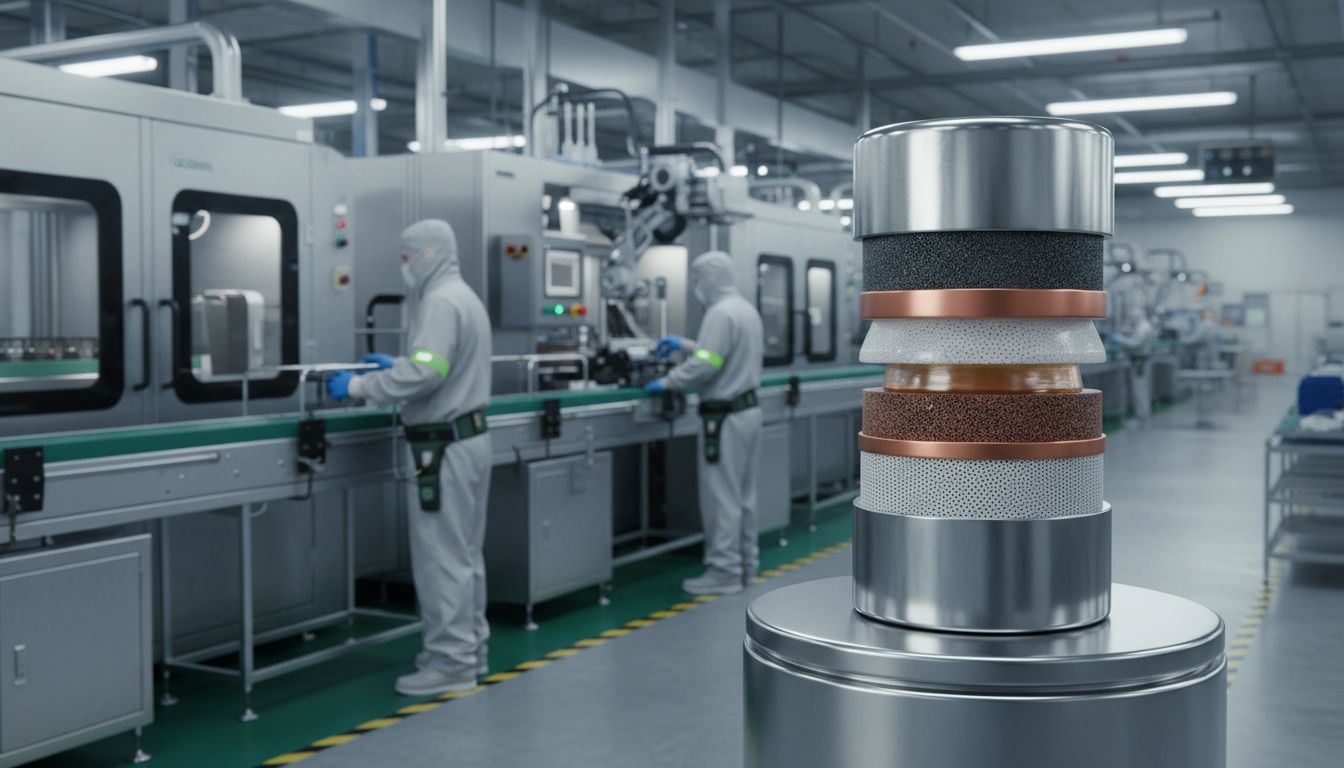 18650 Zellaufbau Industrie