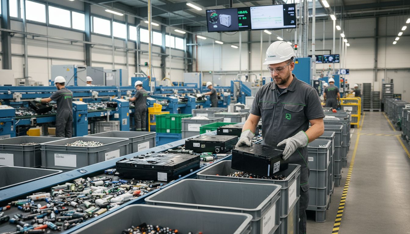 Batterierecycling Industrie